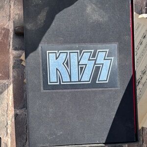 Kiss Black Binder with Light Blue Logo